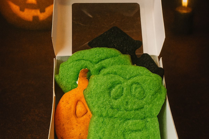 Halloween Plant-Based Cookie Box Small fara zahar rafinat 130 gr - Deserturi sanatoase si fara zahar GoVeggie [2]