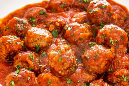 Chiftelute vegetale cu sos rosu (fara gluten) 800 gr (4 portii) - La masăăă! GoVeggie [1]