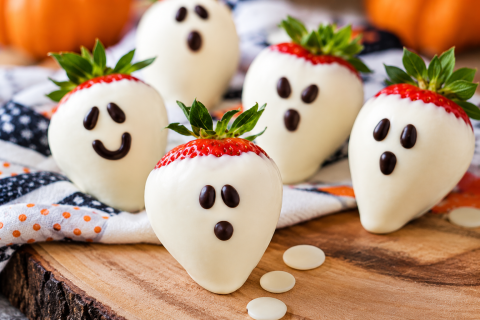 Ghost Strawberries - Capsuni imbracate in ciocolata 9 buc [1]