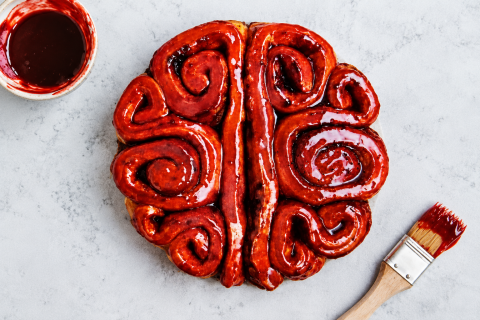 Halloween - Halloween Brain Cinnamon Roll