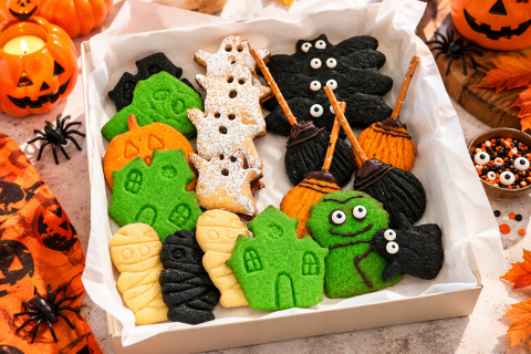 Halloween Plant-Based Cookie Box fara zahar rafinat 600 gr - Deserturi sanatoase si fara zahar GoVeggie [2]