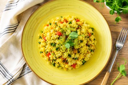 Pentru birou - "Orez" din conopida cu legume (fara gluten, low carb) 1,2 kg - Pentru acasă GoVeggie