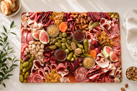 Platouri - Platou Charcuterie Plant-Based Românesc 1,5 kg (fără gluten) - Meniu de Sarbatori GoVeggie