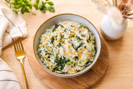 Pentru birou - Risotto cu spanac fara gluten 1200 gr - La masăăă! GoVeggie