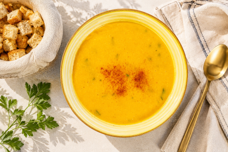 Pentru birou - Supă cremă de linte rosie - 4 - La masăăă! GoVeggie