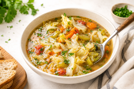 Pentru birou - Supa detox cu varza si ghimbir (fara gluten, low carb) - 4 - La masăăă! GoVeggie