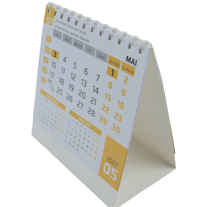 Calendar de birou portocaliu [3]
