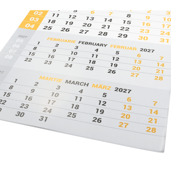 Calendar de perete 4 luni spirală, personalizat [3]