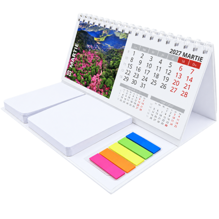 Calendar de birou cu notes personalizat cu o culoare [1]