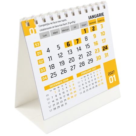 Calendare - Calendar de birou portocaliu