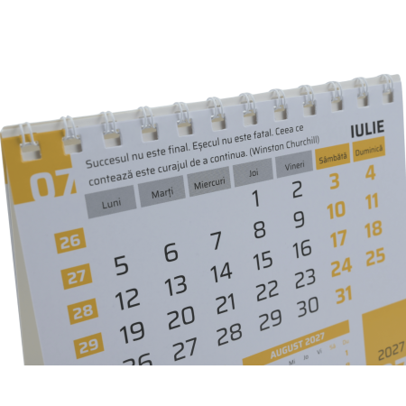 Calendar de birou portocaliu [1]