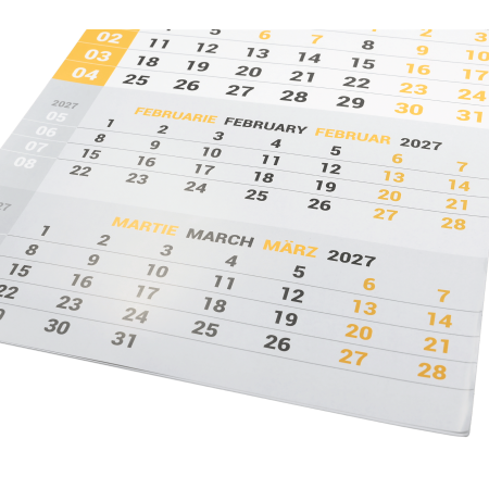 Calendar de perete 4 luni spirală, personalizat [2]