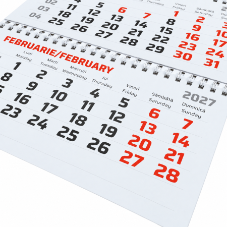 Calendar de perete triptic cu 3 spirale [1]