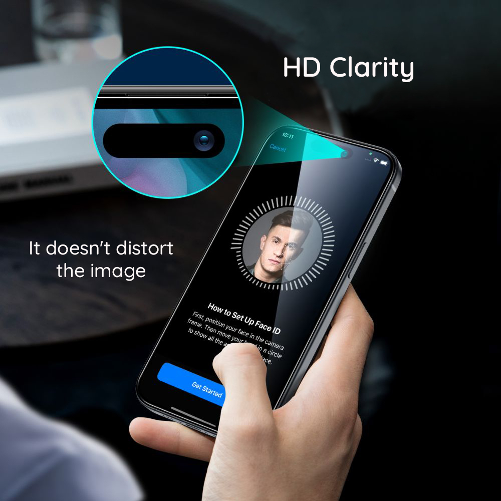 Folie de protectie Ecran ESR Armorite UltraFit pentru Apple iPhone 17 Pro Max, Sticla Securizata, Full Glue, Set 3 bucati, Neagra [5]