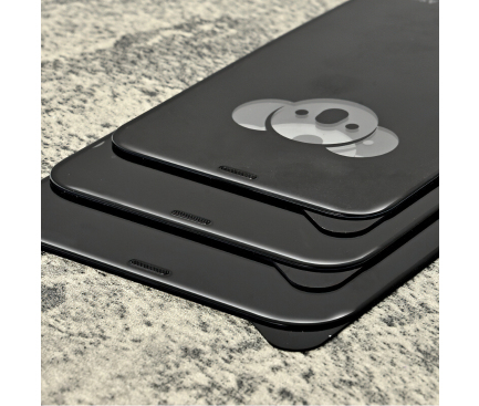 Folie de protectie Ecran Privacy Bear pentru Apple iPhone 17 Pro, Sticla Securizata, Full Glue [5]