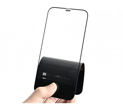 Folie de protectie Ecran Privacy Bear pentru Apple iPhone 17 Pro, Sticla Securizata, Full Glue [2]