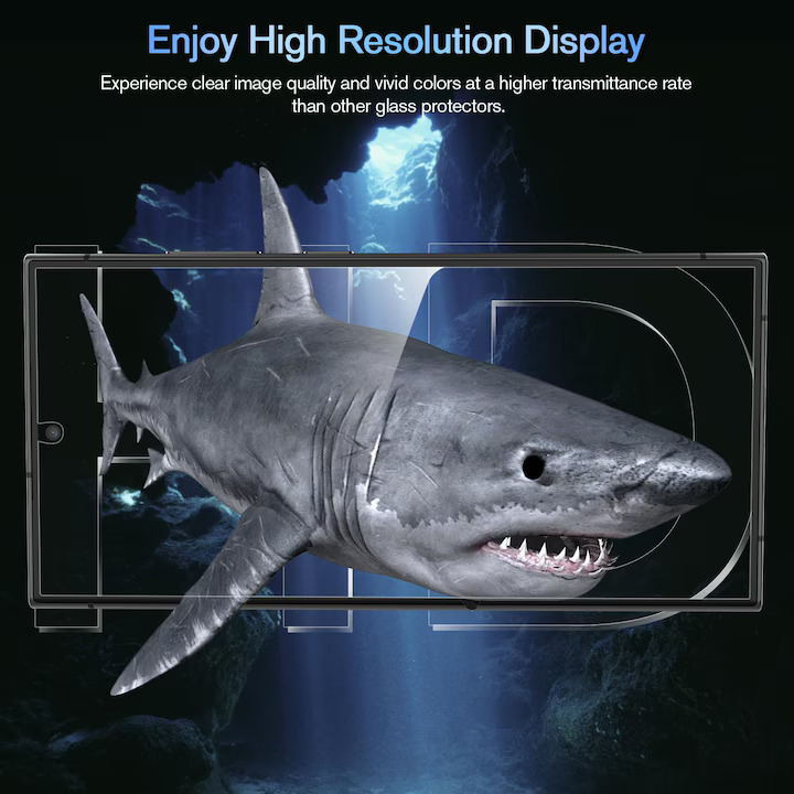 Folie Protectie compatibila cu Samsung Galaxy S25, Sticla Templata 9H+, cu Kit de Aplicare Instanta si Functie Automata de Indepartare a Prafului, Claritate Super HD, Tratament Electronic Oleofobic si [4]