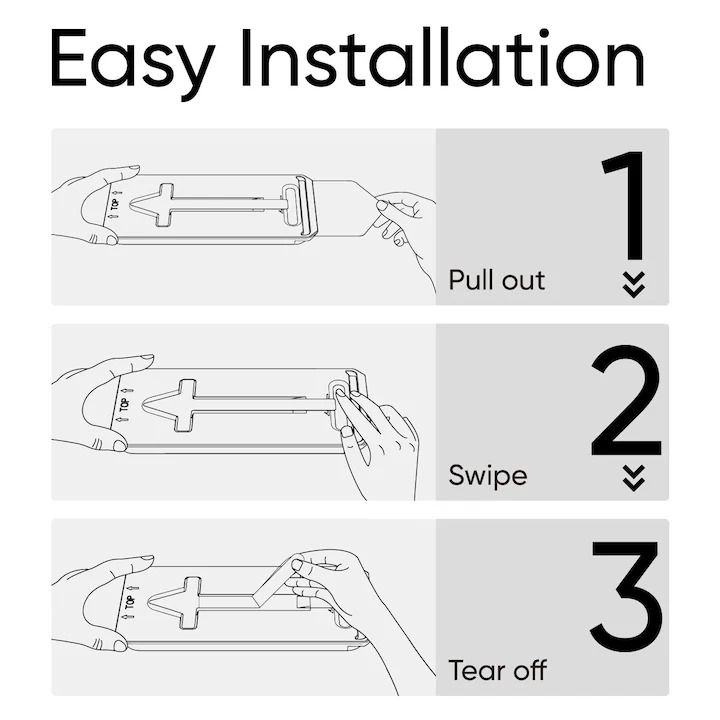 Folie Protectie compatibila cu Samsung Galaxy S25, Sticla Templata 9H+, cu Kit de Aplicare Instanta si Functie Automata de Indepartare a Prafului, Claritate Super HD, Tratament Electronic Oleofobic si [5]