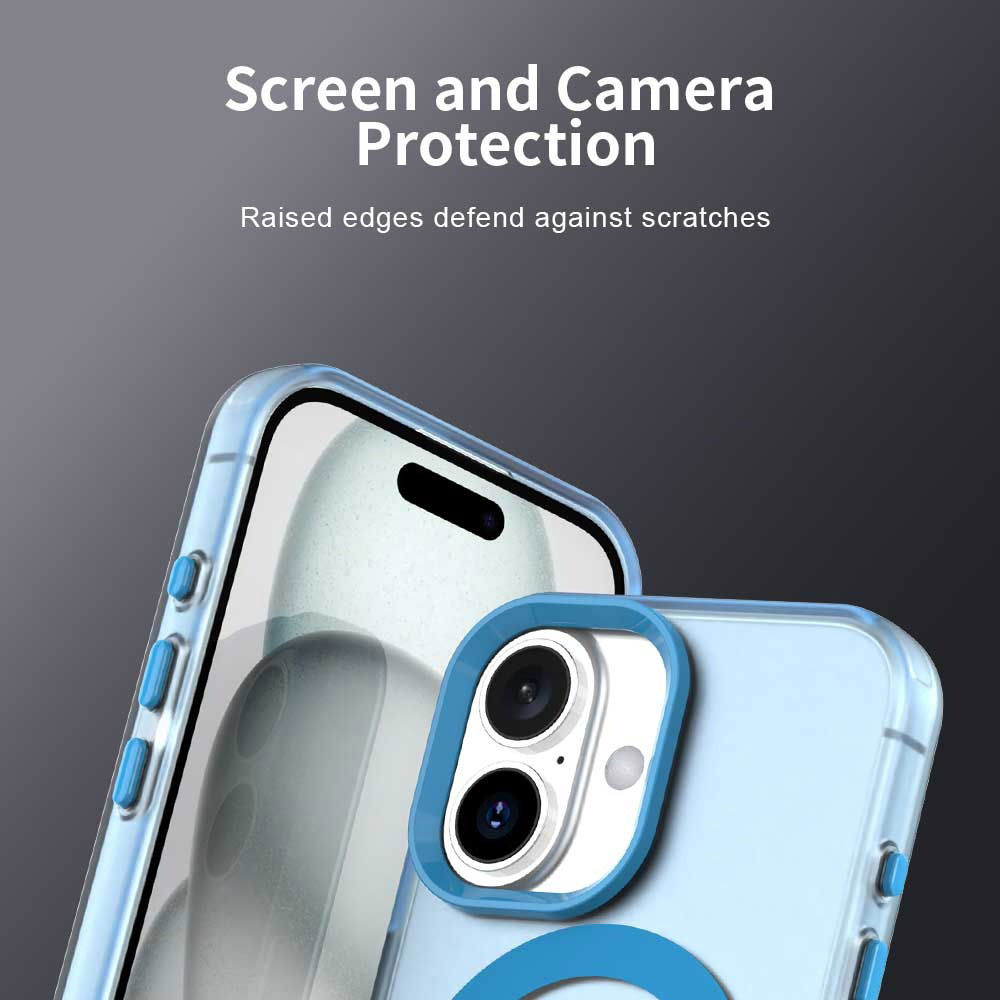 Husa CandyCase MagSafe pentru  iPhone 16 - Blue, Albastru [5]