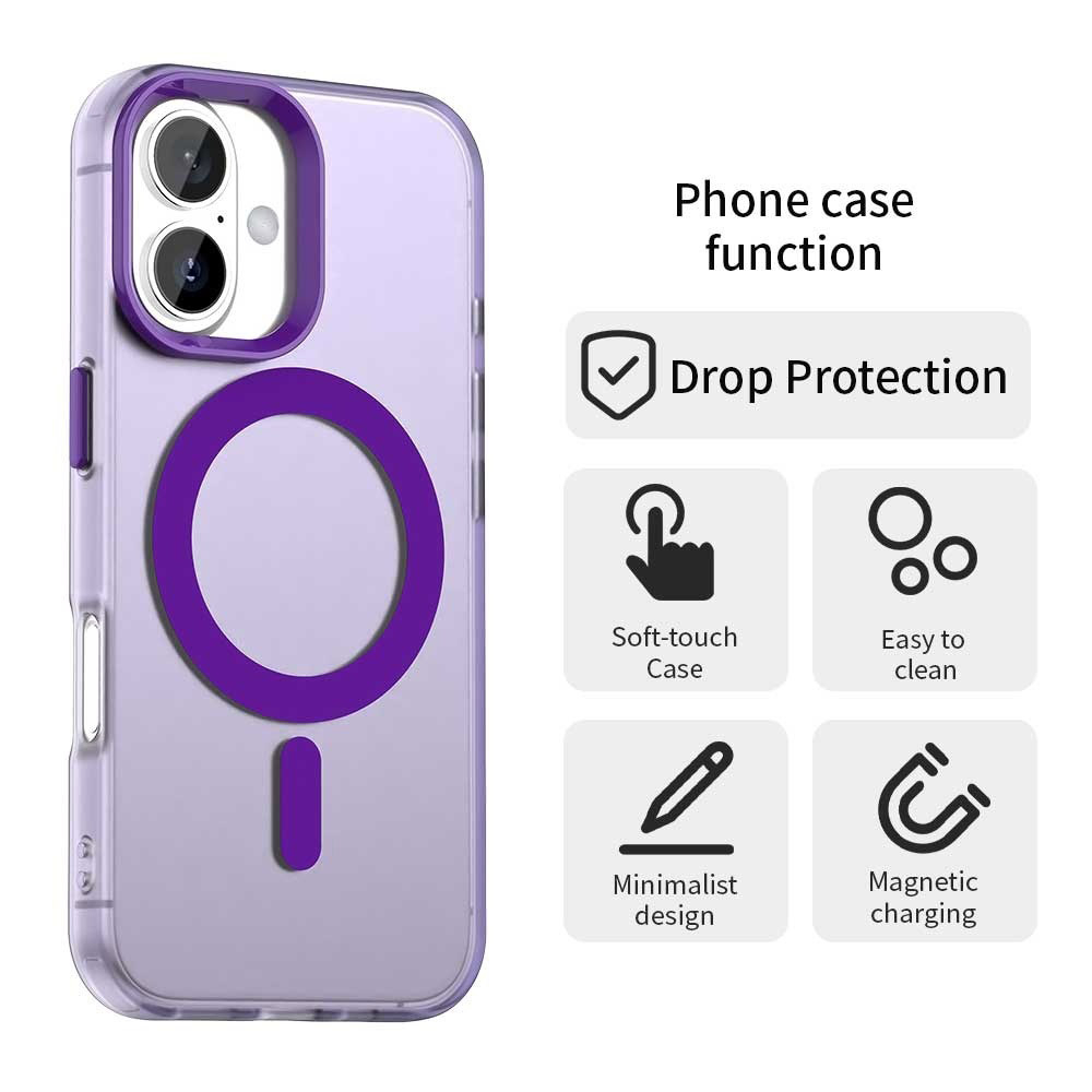 Husa CandyCase MagSafe  pentru iPhone 16 - Purple [2]