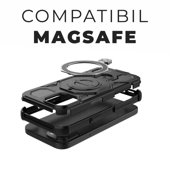 Husa tip Carbon Shield PRO - iPhone 15 - White Transparent [5]