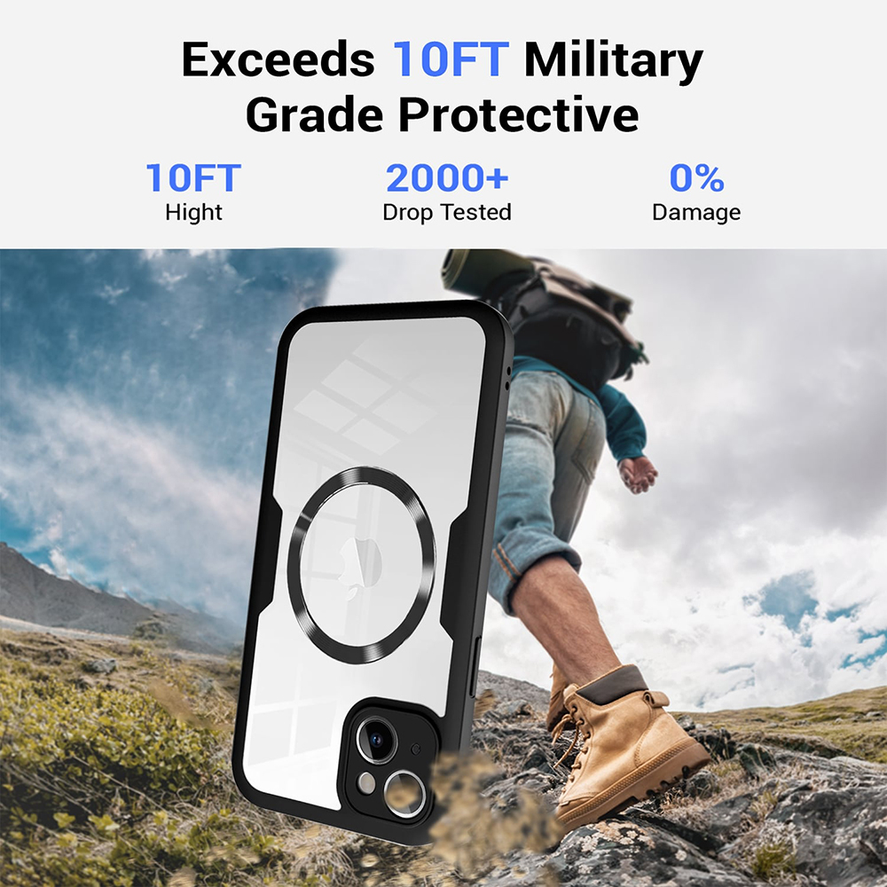 Husa ColorVerse MagSafe Series + Screen Protector pentru iPhone 15, Mov , Purple [5]