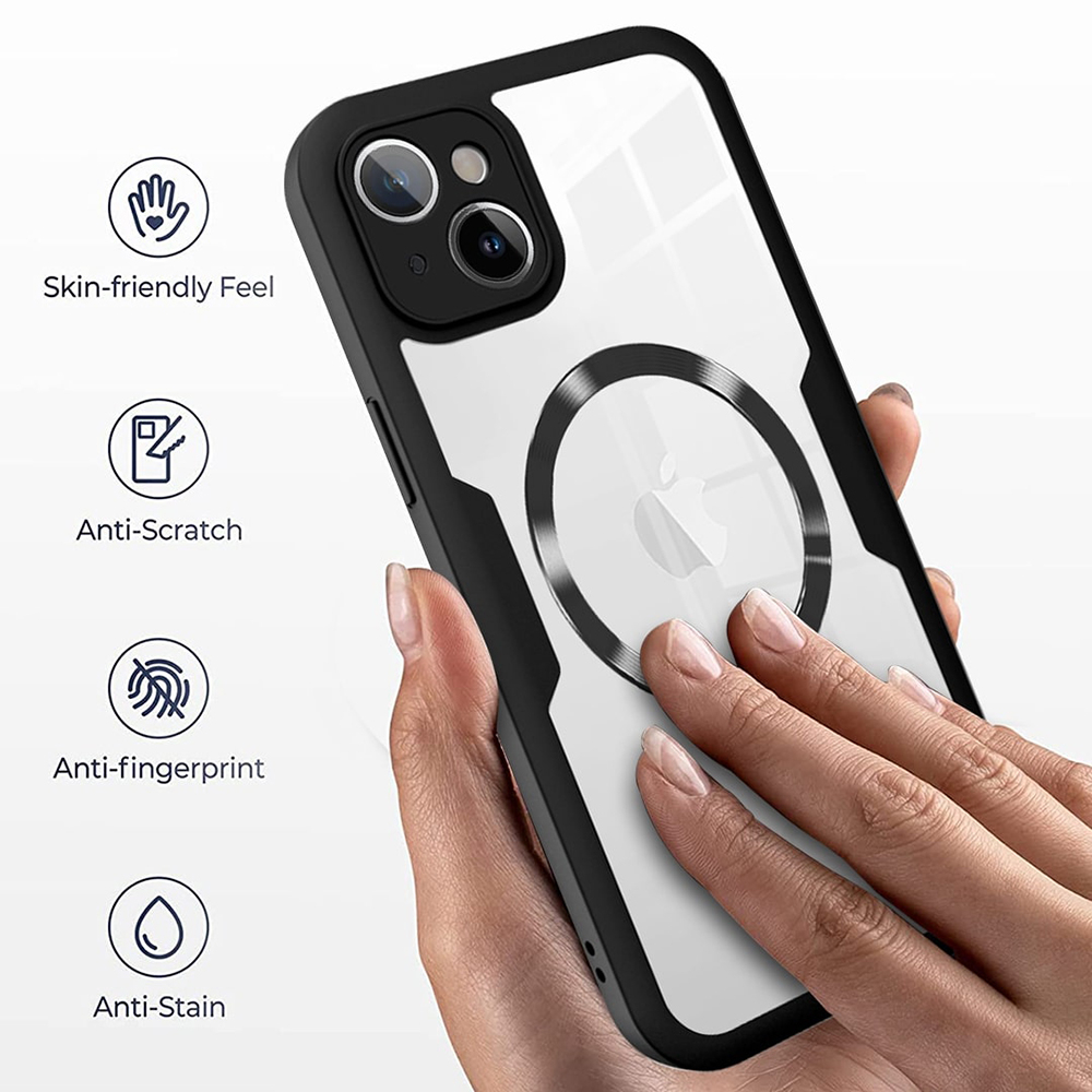 Husa ColorVerse MagSafe Series + Screen Protector pentru iPhone 15, Mov , Purple [3]