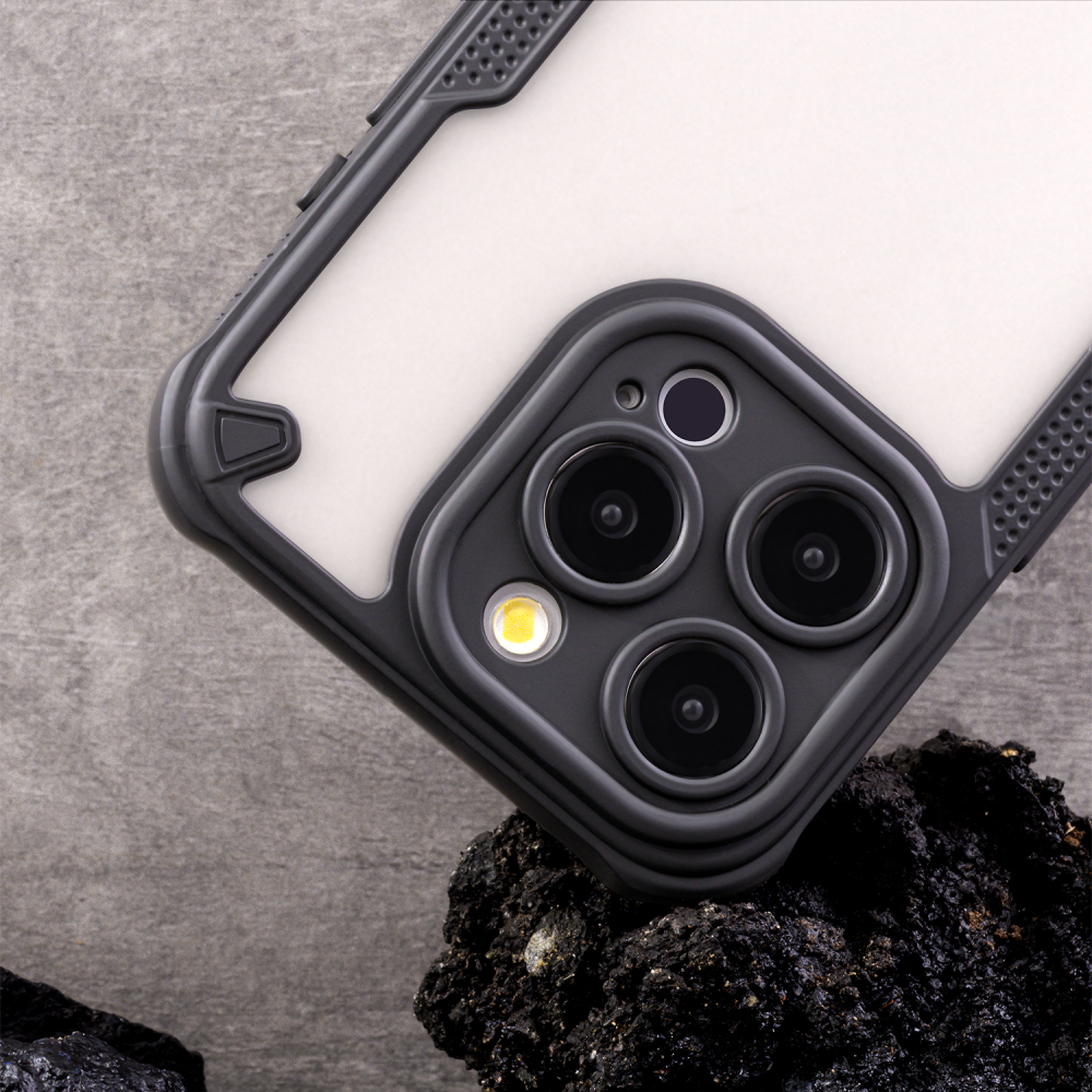 Husa  Defender Matt pentru telefon Samsung Galaxy A56-5G, neagru mat, protectie la cadere, material TPU [7]