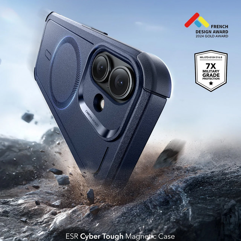 Husa ESR pentru iPhone 17  - Cyber Halolock -- Blue, Albastru [2]