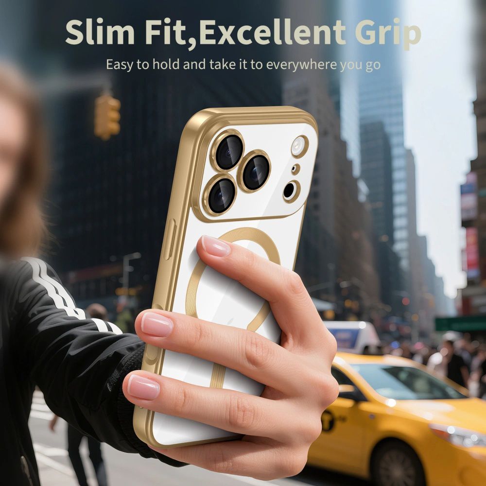 Husa Luxury Crystal MagSafe - iPhone 17 Pro Max - Deep Blue, Albastru [6]