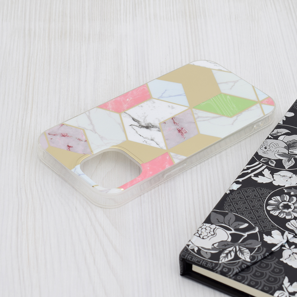 Husa Marble Series Deep iPhone 15 - Purple Hex [6]