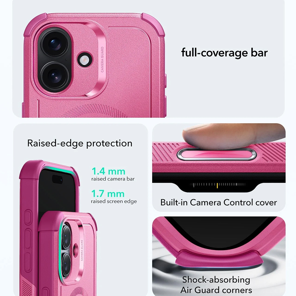 Husa pentru iPhone 17, culoare Roz - Pink  ESR - Cyber Halolock [6]