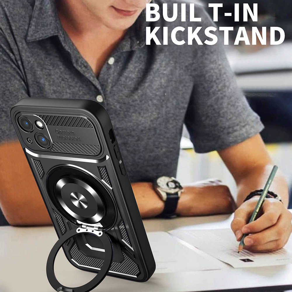 Husa tip RuggedCam pentru iPhone 15 - Gray, Gri [3]