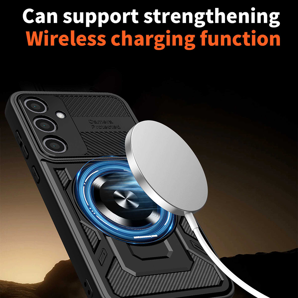 Husa tip Cameră robustă pentru Samsung Galaxy A36 5G / A56 5G , Magsafe, Blue, Albastru [3]