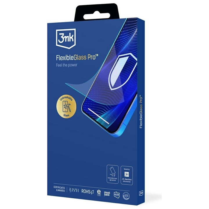 Sticla hibrida de protectie 3MK FlexibleGlass Pro pentru iPhone 17 Pro Max, 7H, 0,30 mm, set cu accesorii de montaj [3]