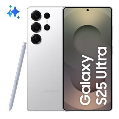 Telefon mobil Samsung Galaxy S25 Ultra, Dual SIM, 12GB RAM, 256GB, 5G, Titanium WhiteSilver, Nou, Sigilat, Garantie 2 ani [6]