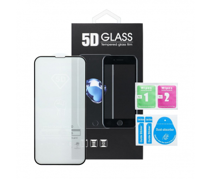 Folie de protectie Ecran OEM pentru Apple iPhone 17 Pro, Sticla Securizata, Full Glue, 5D, Neagra [1]