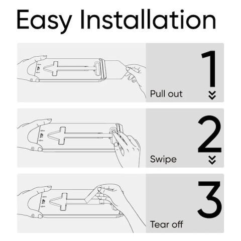 Folie Protectie compatibila cu Samsung Galaxy S25, Sticla Templata 9H+, cu Kit de Aplicare Instanta si Functie Automata de Indepartare a Prafului, Claritate Super HD, Tratament Electronic Oleofobic si [4]