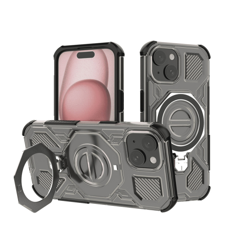 Huse protectie Telefoane Mobile - Husa Carbon Shield PRO - iPhone 15 - Smoke Black, Negru Cenusie