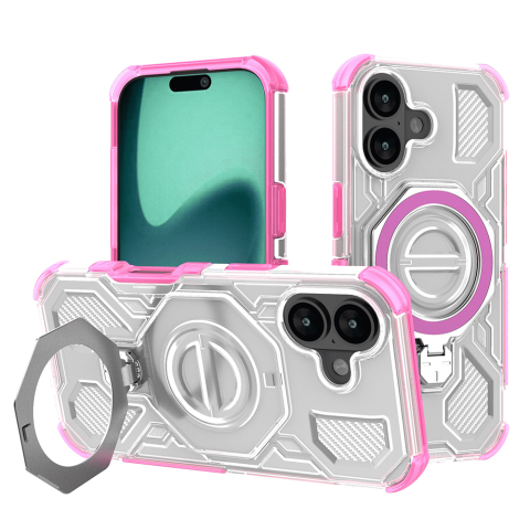 Huse protectie Telefoane Mobile - Husa Carbon Shield PRO - iPhone 16 - Pink Transparent