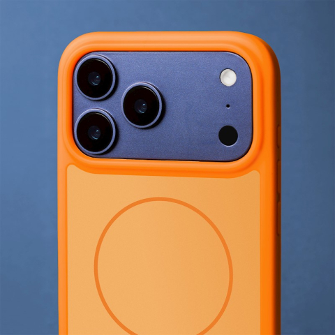 Husa cu magnet ,Margini Subtire pentru Samsung Galaxy S25 Ultra, culoare Portocaliu [3]