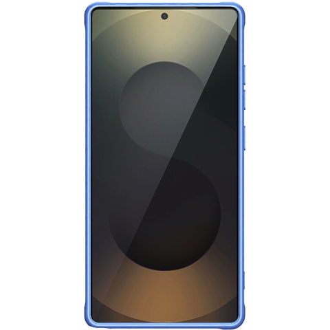 Husa cu magnet pentru Samsung Galaxy S25 Ultra, Magnetic Defense Remastered, Policarbonat mat, Spate fumuriu, Colturi cu protectie antisoc, Atasare magnetica, Wireless charging, Albastru deschis [1]