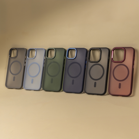 Husa de protectie pentru Samsung Galaxy S24 FE, MagSafe, Ultra Slim, Flexibila, Clear Case, Albastru Deschis Transparent [7]