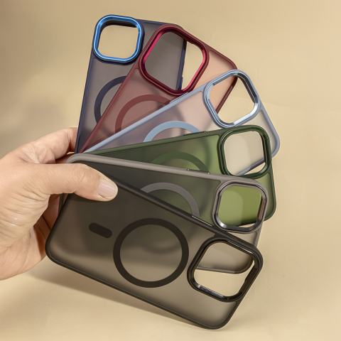 Husa de protectie pentru Samsung Galaxy S24 FE, MagSafe, Ultra Slim, Flexibila, Clear Case, Albastru Deschis Transparent [2]