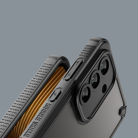 Husa  Defender Matt pentru telefon Samsung Galaxy A56-5G, neagru mat, protectie la cadere, material TPU [4]