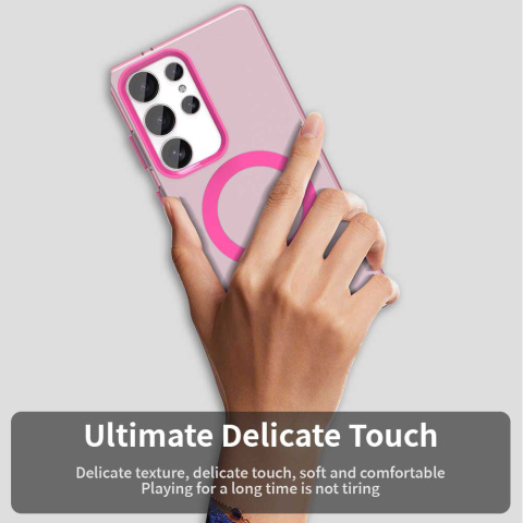 Huse protectie Telefoane Mobile - Husa pentru Samsung Galaxy S25 Ultra, CandyCase MagSafe, Pink, Roz