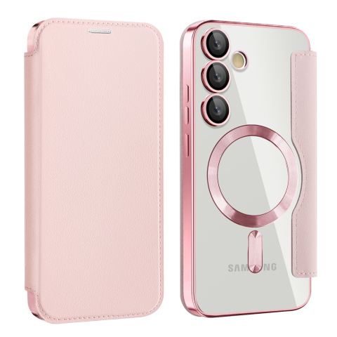 Husa SmartMag tip Carte-  Samsung Galaxy S24 FE ,Pink, Roz [1]
