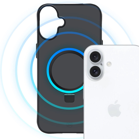 Husă Smoke Case Mag&Stand pentru iPhone 17 - Black [3]