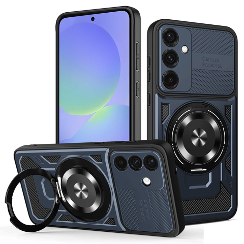 Huse protectie Telefoane Mobile - Husa tip Cameră robustă pentru Samsung Galaxy A36 5G / A56 5G , Magsafe, Blue, Albastru