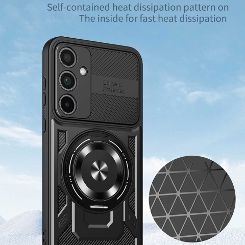 Husa tip Cameră robustă pentru Samsung Galaxy A36 5G / A56 5G , Magsafe, Blue, Albastru [1]